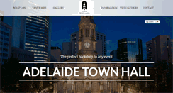 Desktop Screenshot of adelaidetownhall.com.au