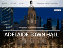 Tablet Screenshot of adelaidetownhall.com.au